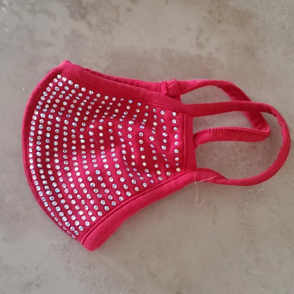**SALE**Red Jeweled Facemask nwot